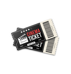 Vintage theatre or cinema tickets with different Vector Image