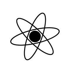 Isolated science atom design Royalty Free Vector Image
