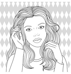 makeup coloring page vector images over 130