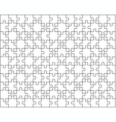 Big white puzzle Royalty Free Vector Image - VectorStock