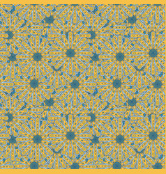 Abstract seamless pattern with mandala flower Vector Image