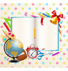 Back to school background Royalty Free Vector Image