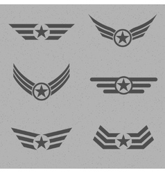 Star wings logo Royalty Free Vector Image - VectorStock