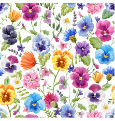 Beautiful seamless floral pattern Royalty Free Vector Image