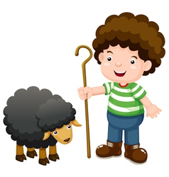 Shepherd Boy with Sheep Vector Images (26)