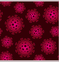 Coronavirus background seamless pattern Royalty Free Vector