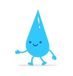 Water drop cartoon Royalty Free Vector Image - VectorStock