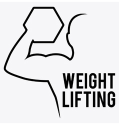 Weight lifting design Royalty Free Vector Image