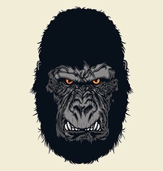 Angry gorilla head Royalty Free Vector Image - VectorStock