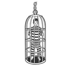 cage drawings vector images over 2 600 vectorstock