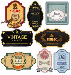 Vintage labels Royalty Free Vector Image - VectorStock