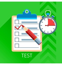 Writing examination test icons Royalty Free Vector Image