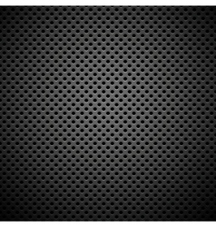 Seamless circle perforated carbon grill texture Vector Image