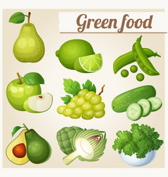 Green peas detailed icon Royalty Free Vector Image