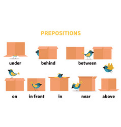 prepositions worksheets vector images over 180