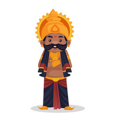 Ravana cartoon character Royalty Free Vector Image