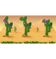 Desert game background Royalty Free Vector Image