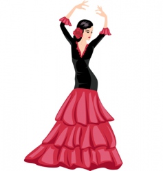 Flamenco dancer Royalty Free Vector Image - VectorStock