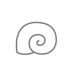 Seashell shell line icon Royalty Free Vector Image
