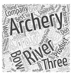 Archery equipment Word Cloud Concept Royalty Free Vector