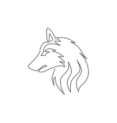 Animal Face Outline Wolf Vector Images Over 670