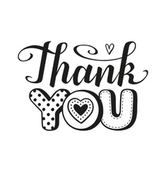 Thank You Text Royalty Free Vector Image - Vectorstock