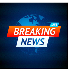 Breaking news background breaking news studio Vector Image