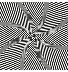 Abstract psychedelic star optical illusion Vector Image