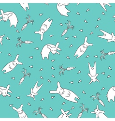 Cartoon easter bunny Royalty Free Vector Image