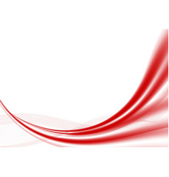 Red wave abstract background graphic design Vector Image