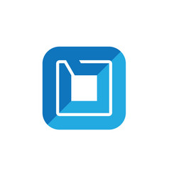 Letter m cube logo icon design template elements Vector Image
