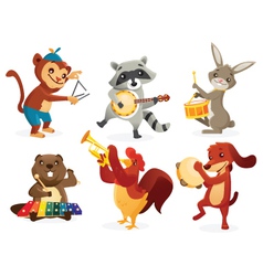 Musical animals Royalty Free Vector Image - VectorStock