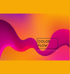 Silk Smooth Lines On White Liquid Fluid Color Vector Image
