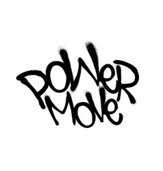 Girl power tag graffiti style label lettering Vector Image