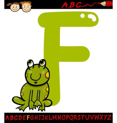 Animals alphabet f is for frog Royalty Free Vector Image