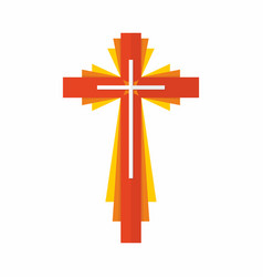 Cross of the lord and savior jesus christ Vector Image