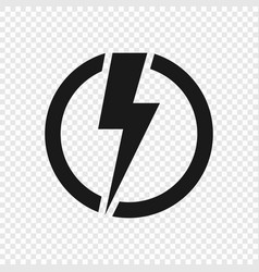 Electric lighting icon power symbol Royalty Free Vector