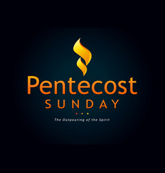 Pentecost sunday Royalty Free Vector Image - VectorStock