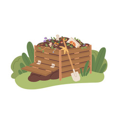 Organic waste food compost collection Royalty Free Vector