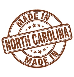 North Carolina - made in blue vintage isolated Vector Image