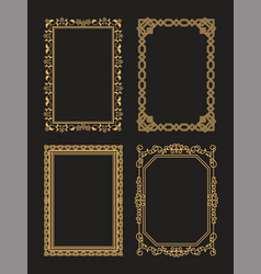 Gold frame Royalty Free Vector Image - VectorStock