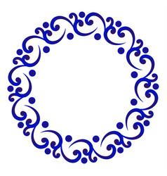 Decorative round frame Royalty Free Vector Image