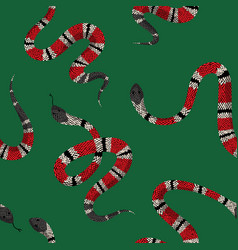 Seamless snake skin patterns Royalty Free Vector Image