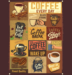 Poster cup of coffee Royalty Free Vector Image