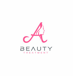 Letter j beauty face logo design icon Royalty Free Vector