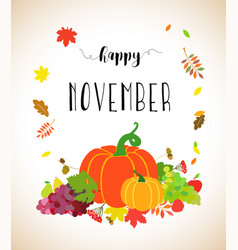 Autumn time leaf and harvest posters Royalty Free Vector
