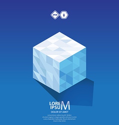 3d cube plus design Royalty Free Vector Image - VectorStock