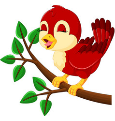 Bird singing grunge icon Royalty Free Vector Image
