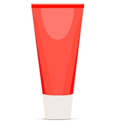 Red tube Royalty Free Vector Image - VectorStock