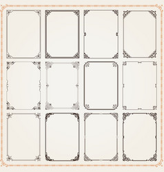 Decorative vintage frames and borders Royalty Free Vector